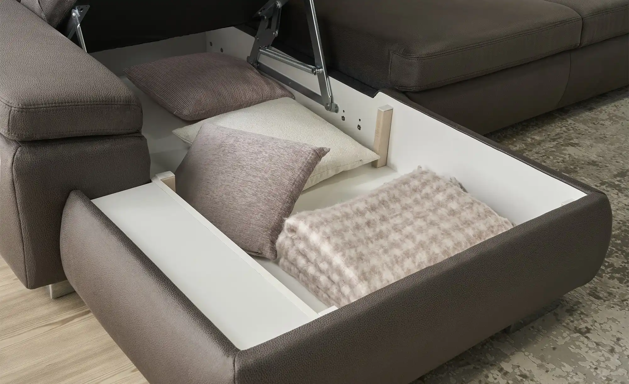 Lounge Collection Ecksofa aus Mikrofaser Kathrin