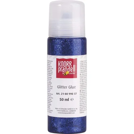 Knorr Prandell Glitterfarbe Glitter Glue dunkelblau, 50ml