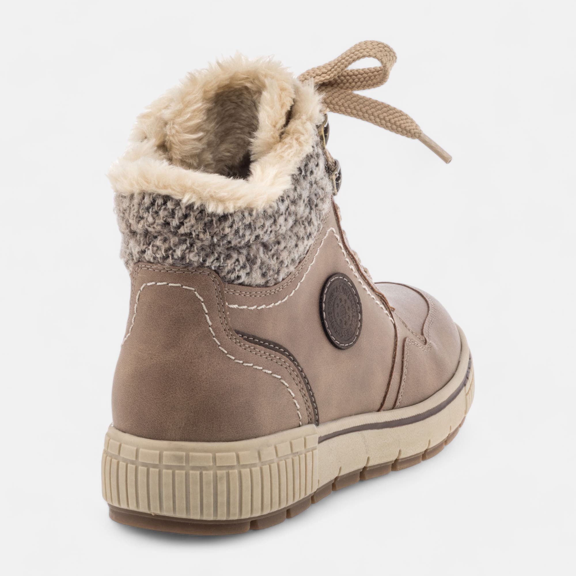 Bottines à lacets Femme taupe