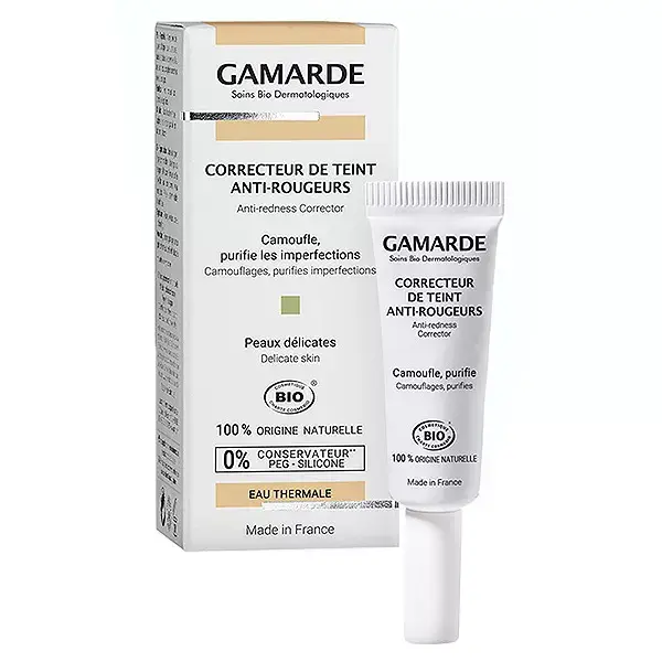 Corretor de Tez Orgânico Anti-Vermelhidão Gamarde 6ml