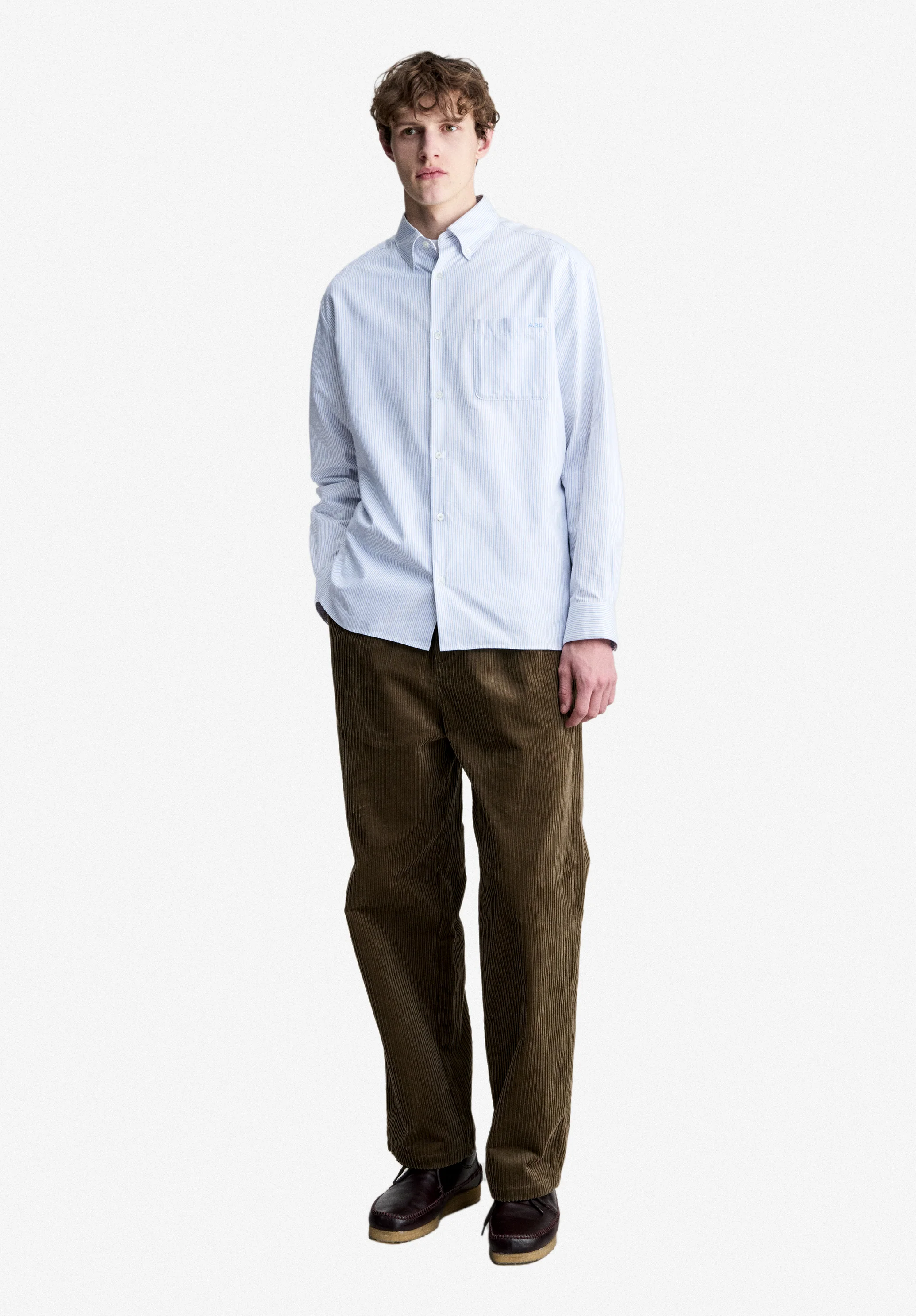 Chemise oxford bleue - Bleu