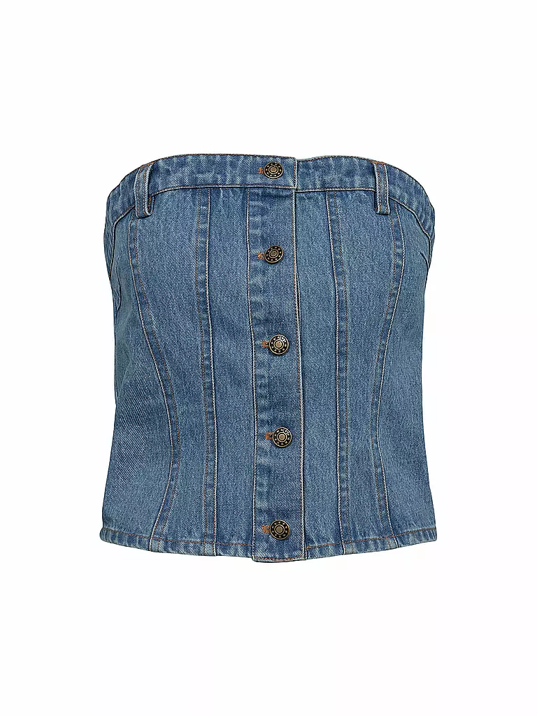 DESIGNERS REMIX Top MILES BOOB blau