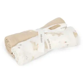Little Dutch Swaddle - 2 stuks - Newborn Naturals - Babby Bunny