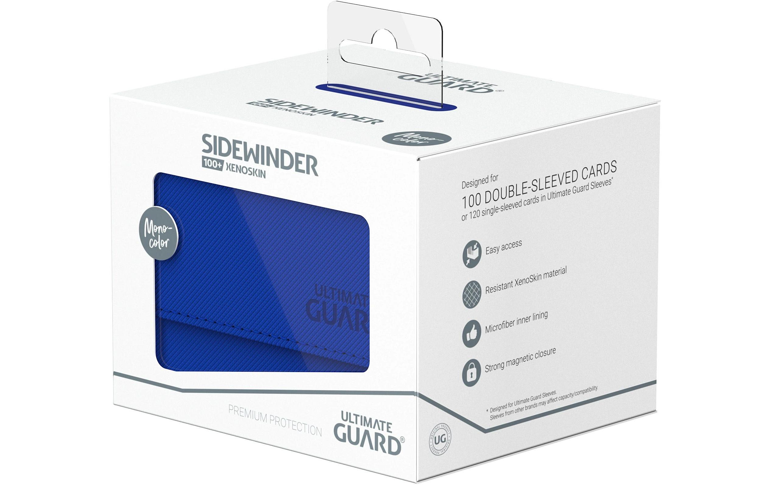 Kartenbox XenoSkin Sidewinder Monocolor 100+ BlauHochwertige Box für Sammelkarten in Standardgrösse