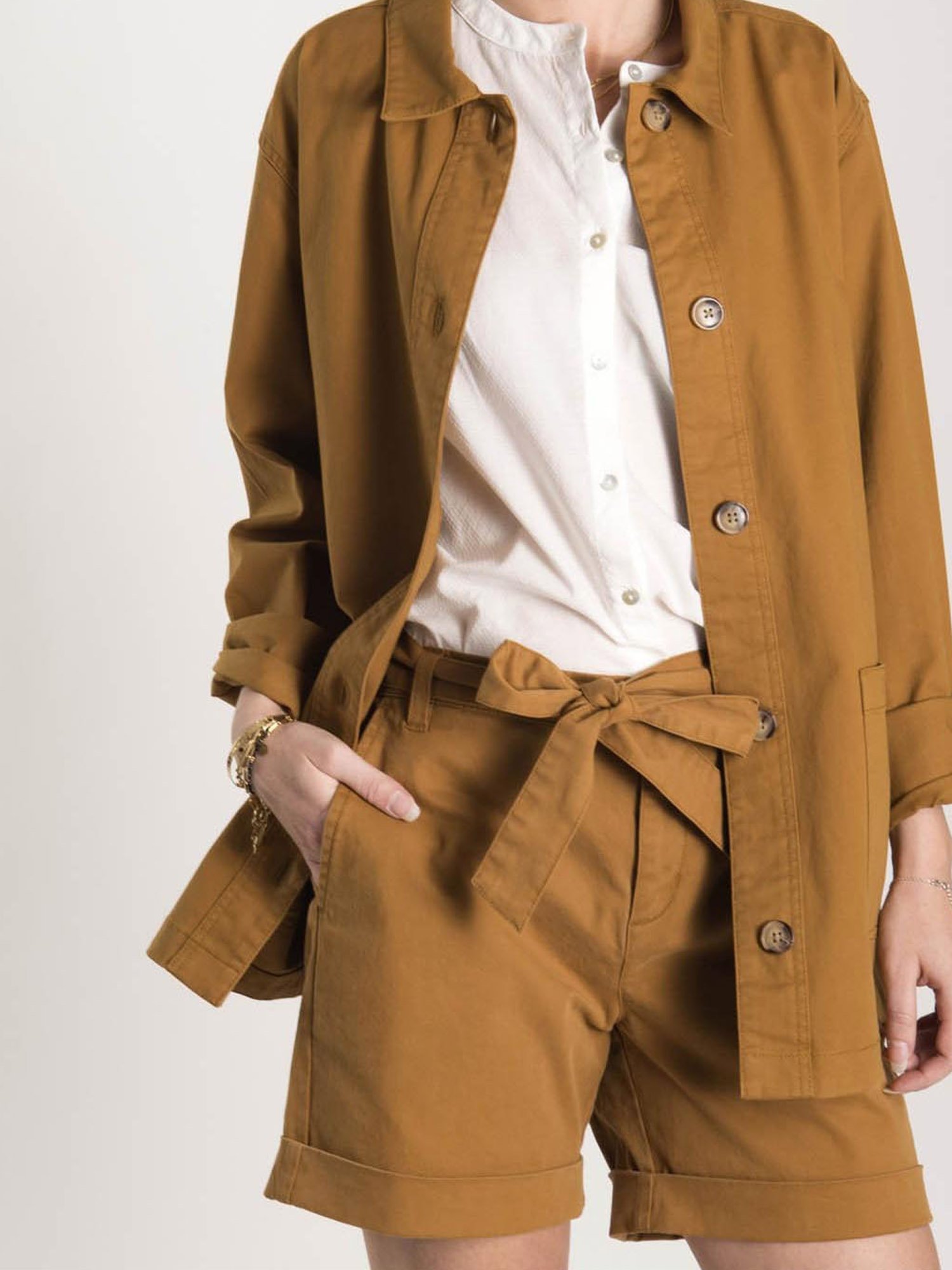 Veste Coton Biologique Marron