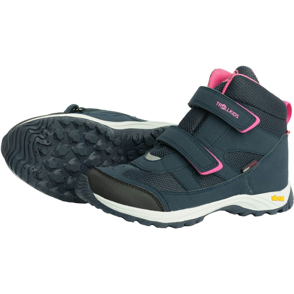 Trollkids Alesund Winterstiefel Kinder navy magenta