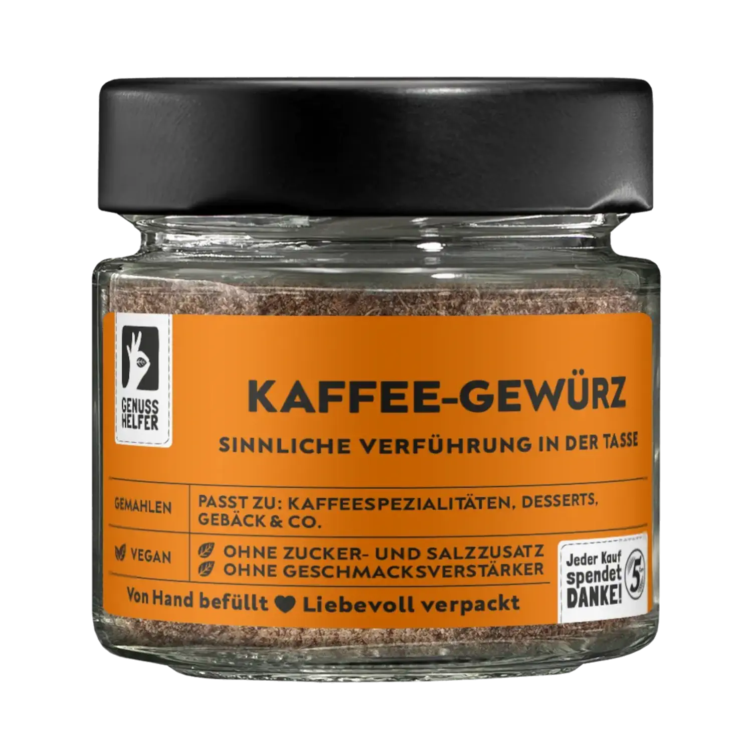 Kaffee-Gewürz, gemahlen, im Glas