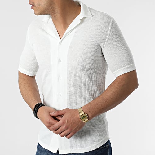 Chemise A Manches Courtes ERS-1651 Blanc