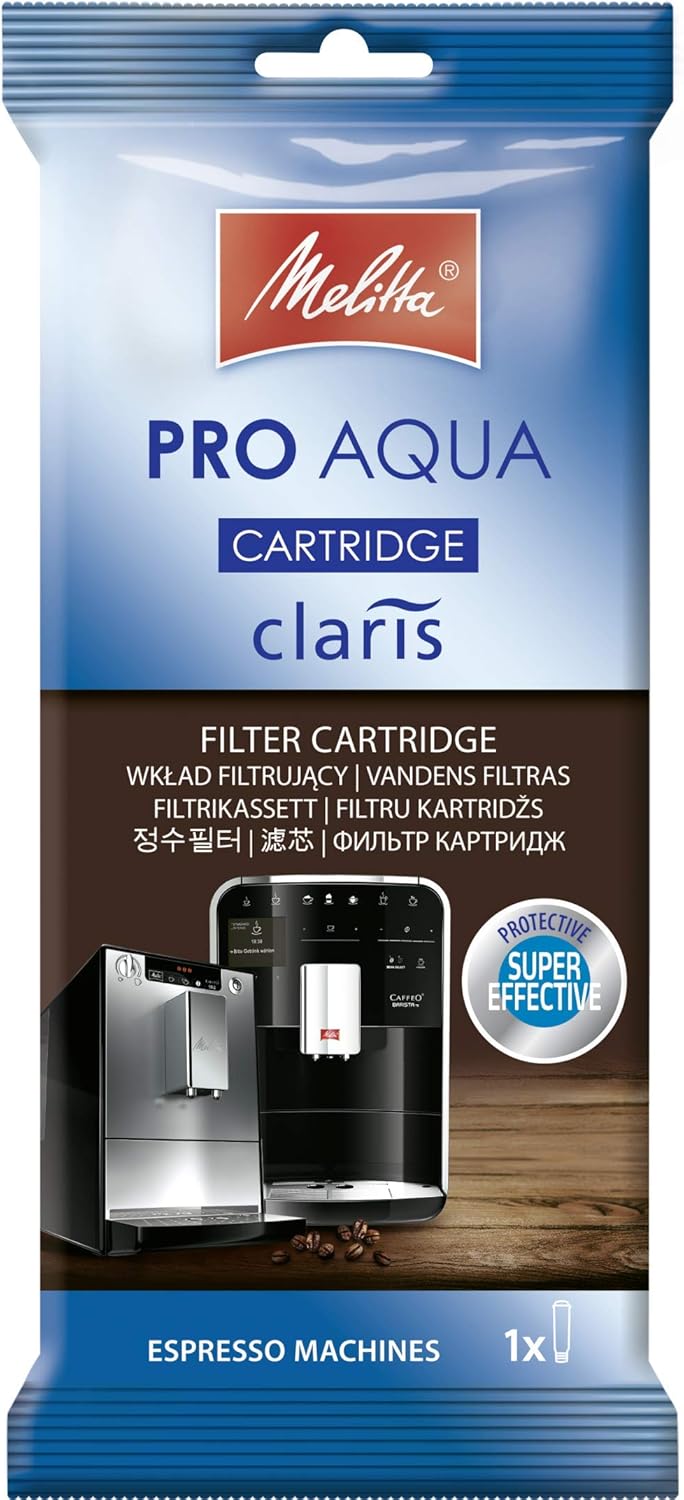 Melitta, Purista, Argent, F230-101 Machine à Café et Expresso 1L Automatique avec Broyeur à Grains, Compacte, Silencieuse