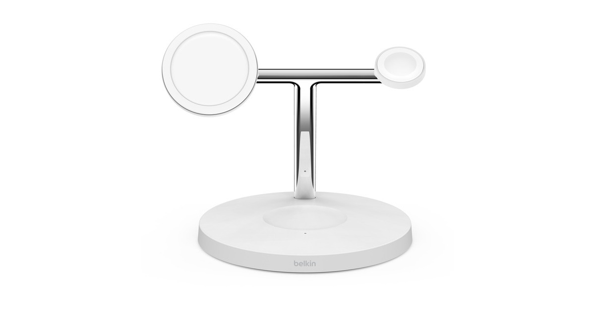 BelkinBOOST CHARGE PRO 3-in-1 draadloze lader met MagSafe  (Wit)