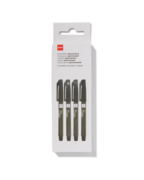 4 marqueurs permanents 05-1-2mm