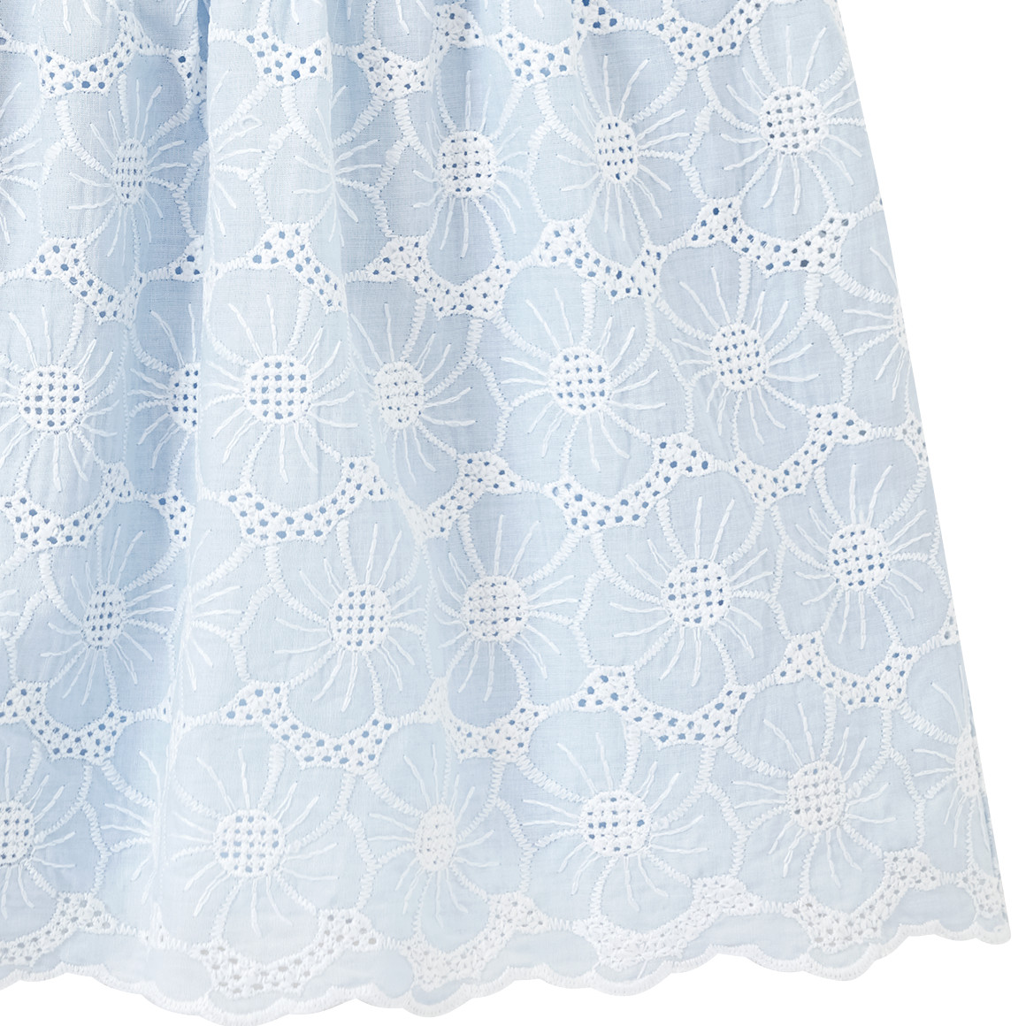 Topomini Baby Kleid aus Bio-Baumwolle hellblau