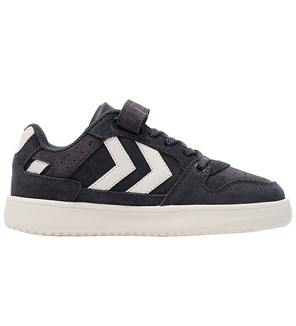 Hummel Schuhe - ST. Power Play Suede Jr - Weiß/Schwarz/Obsidian