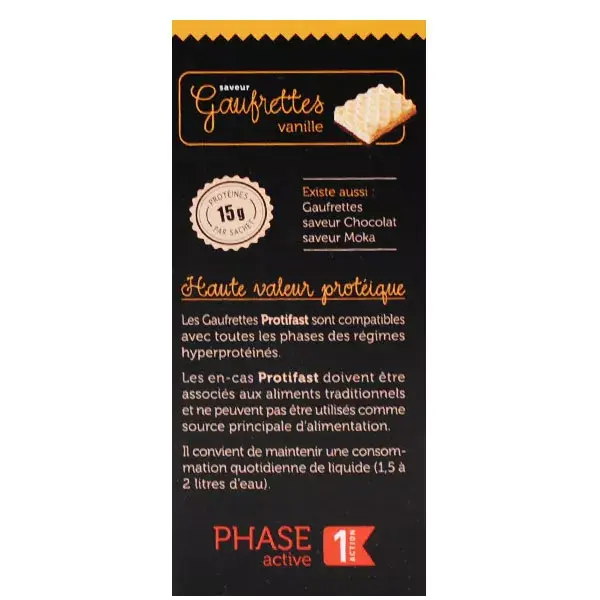 Protifast High Protein Snack Vanilla Wafers (8 unidades)