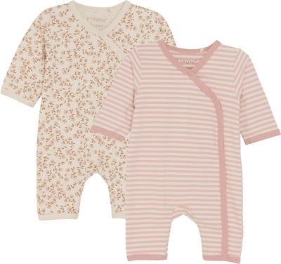 Fixoni Prematur Pyjamaser 2-Pack Str. 32, Rosa