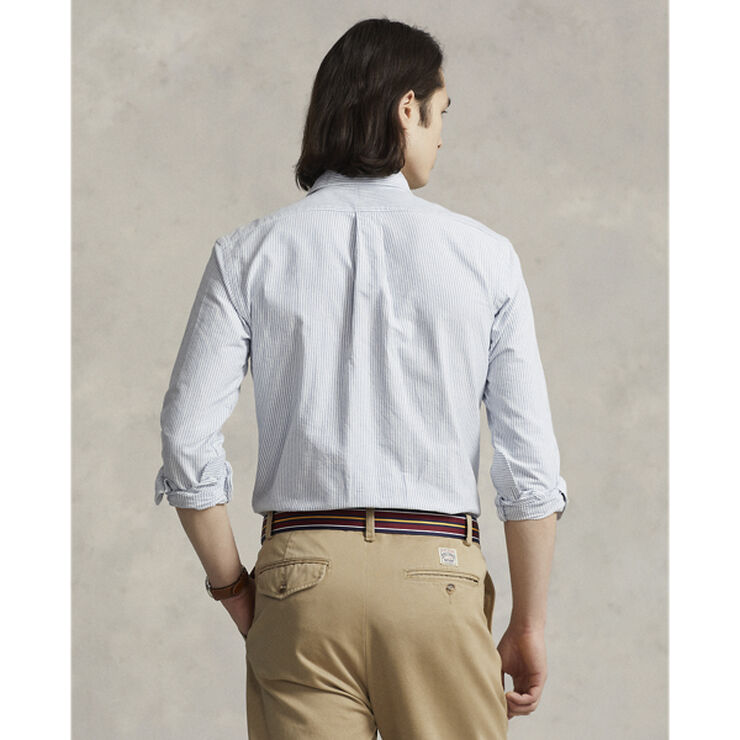 Polo Ralph Lauren Custom Fit Oxford Shirt Blue/white stripe