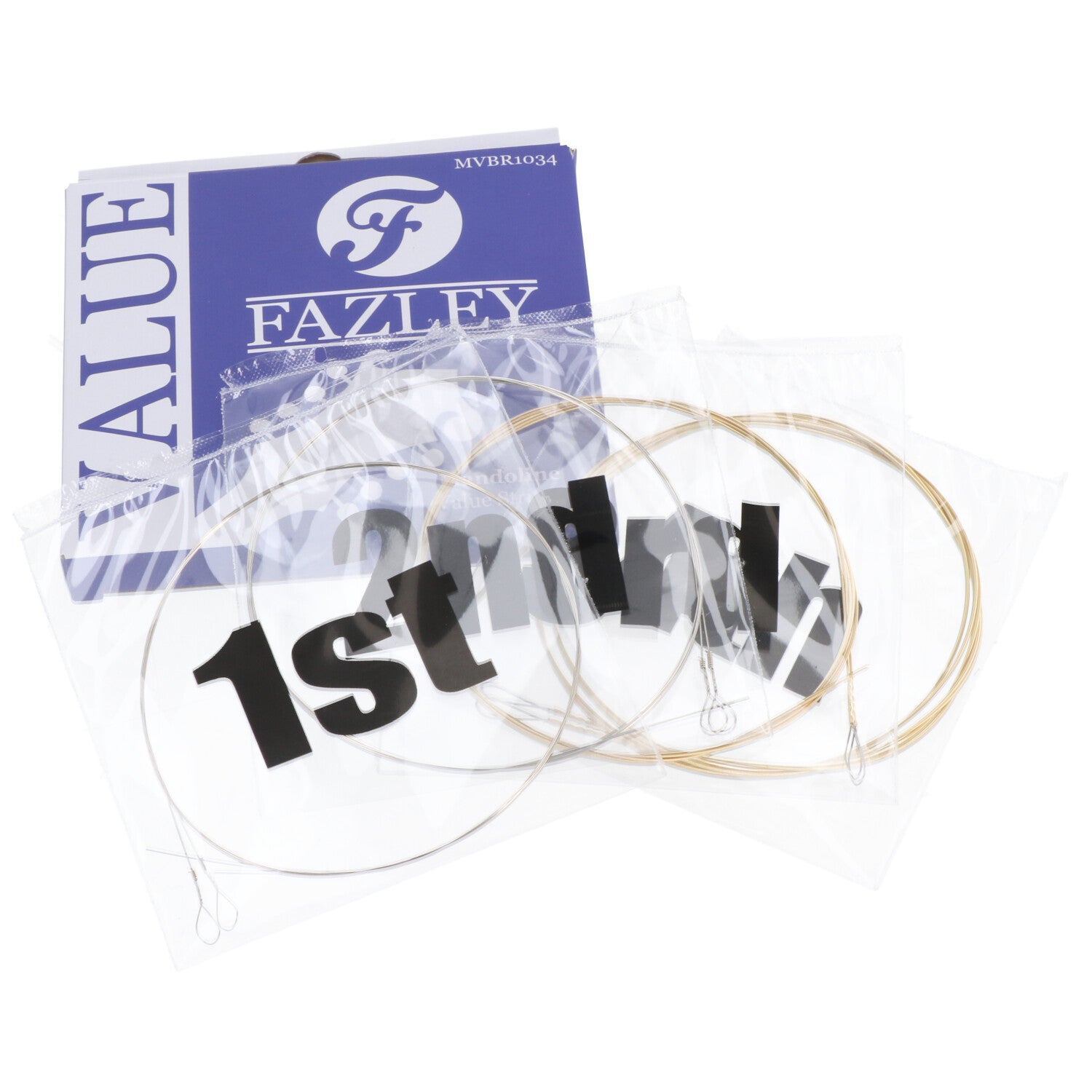 Fazley MVBR1034 Value Mandoline Strings 80/20 Bronze snarenset voor mandoline (.010 - .034)
