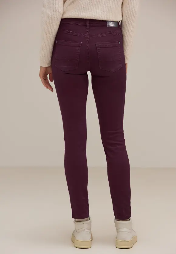 Farbige Slim Fit Jeans - plummy wine washed