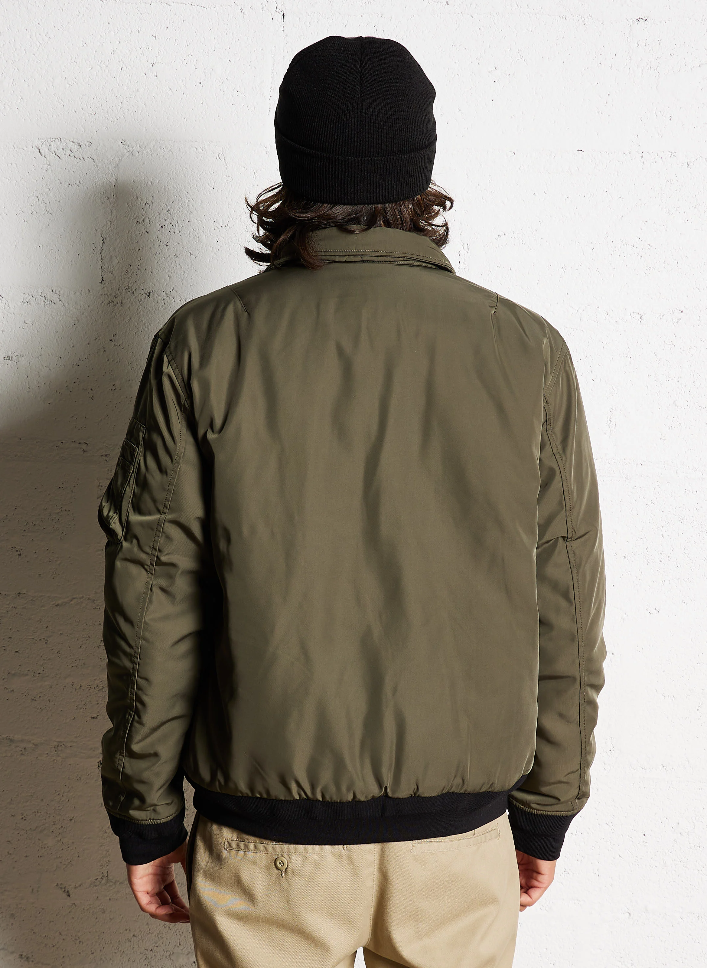 CORNELL - Blouson col à revers droit | Kaki