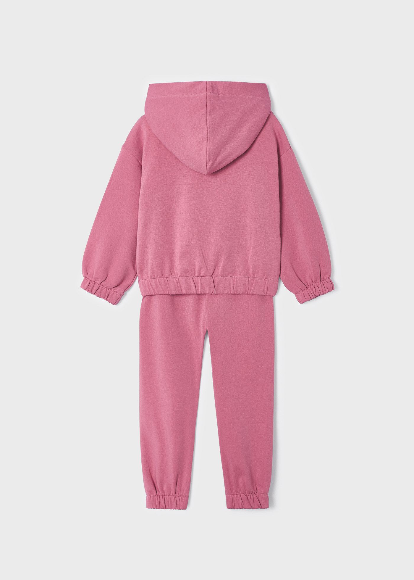 Conjunto de moletom de algodão de duas peças para meninas