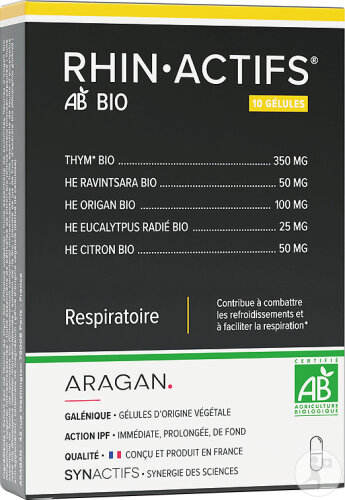 Aragan Synactifs Rhinactifs Bio Respiratoire 10 Gélules
