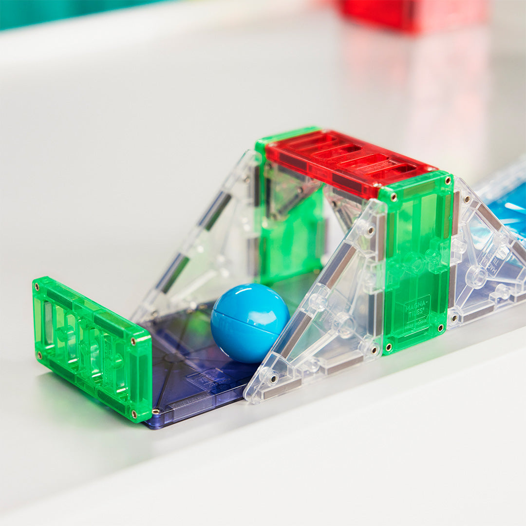magna-tiles knikkerbaan rail racers deluxe - 90st