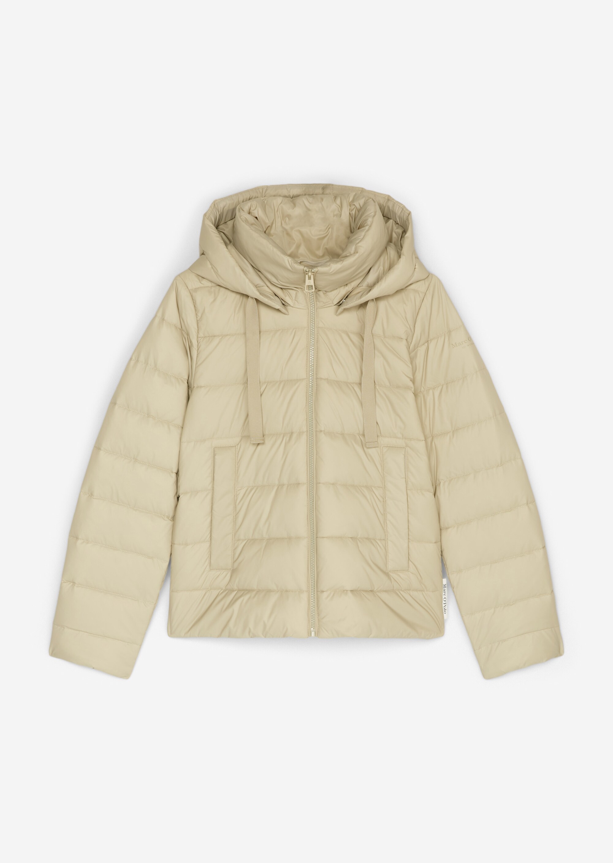 Leichte Kapuzen-Steppjacke regularaus recycelten Materialien