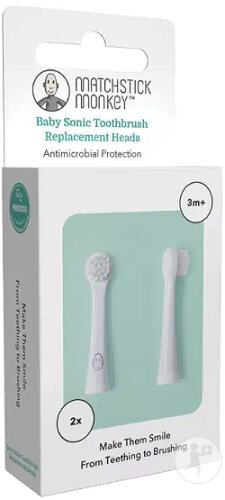 Matchstick Monkey Tête De Brosse À Dents 2 Pièces