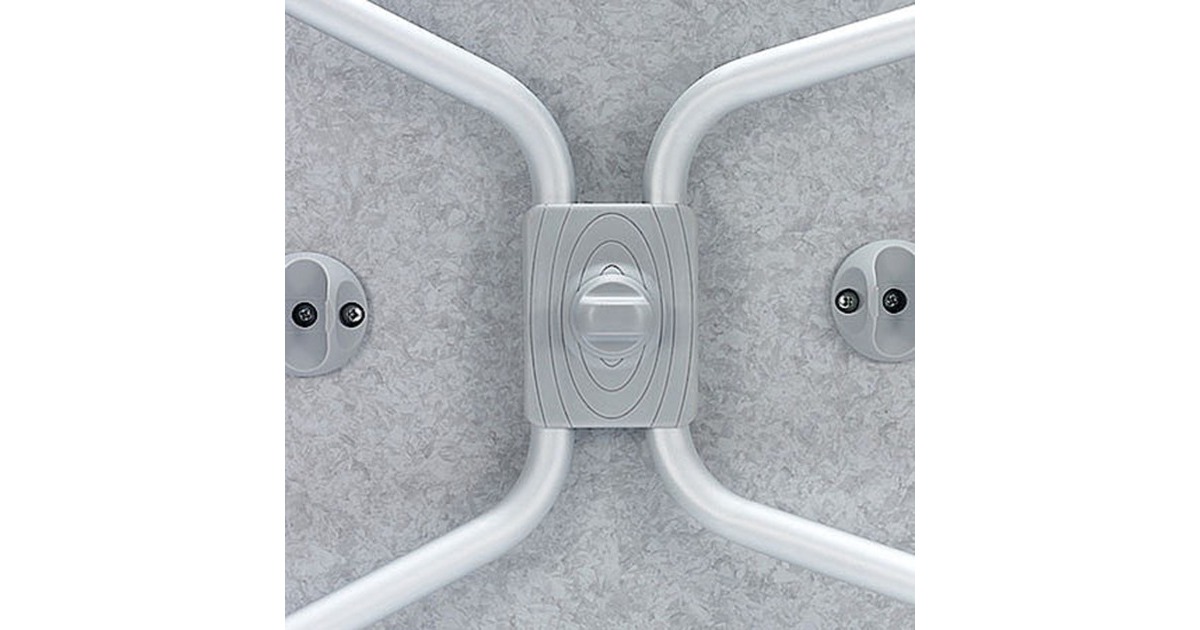 WestfieldAircolite 100 tafel  (Donkergrijs/aluminium)