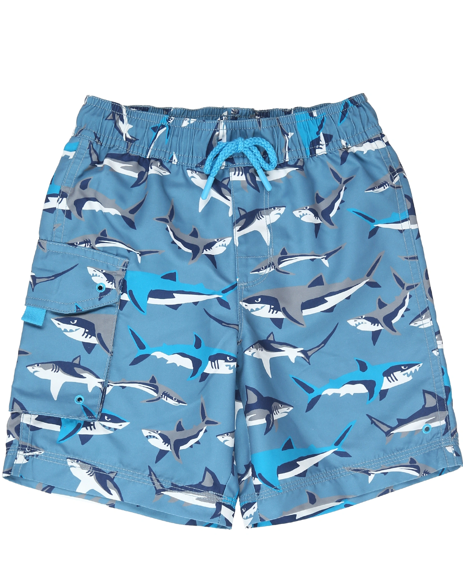 Badeshorts SNEAK AROUND SHARKS in blau