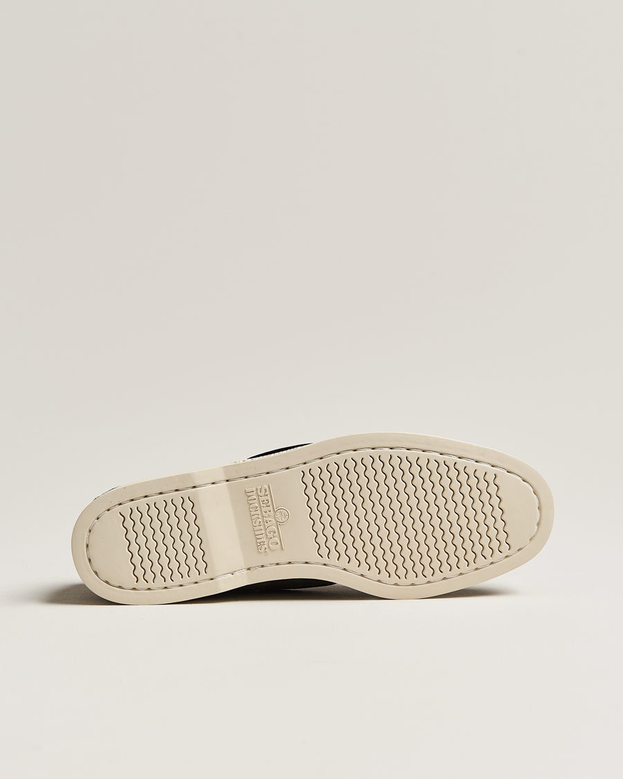 Sebago Docksides Suede Boat Shoe Black