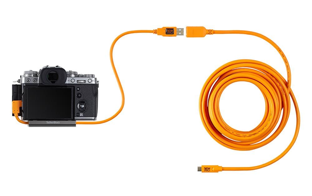 Kabel TetherPro USB 3.0 zu USB-C, 0.5 m OrangeUSB 3.0 Anschlusskabel