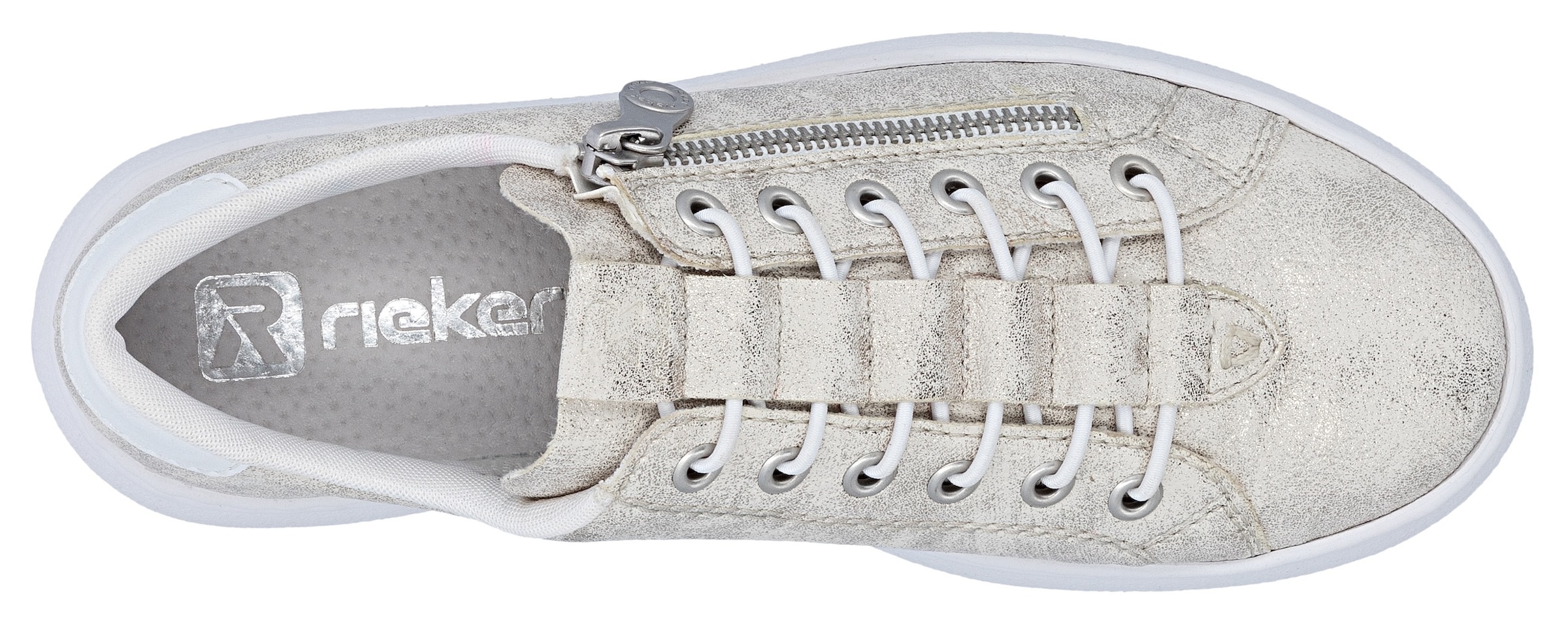 Rieker Plateausneaker  Sneaker, Slip-On Sneaker, Slipper mit Schaftrandpolster