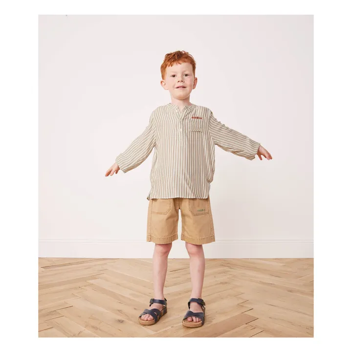 Bonton Kurta Rayée Edgar | Beige