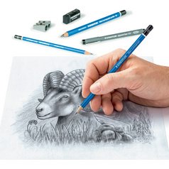 Kit de dessin Sketching Design Journey, 12 pièces