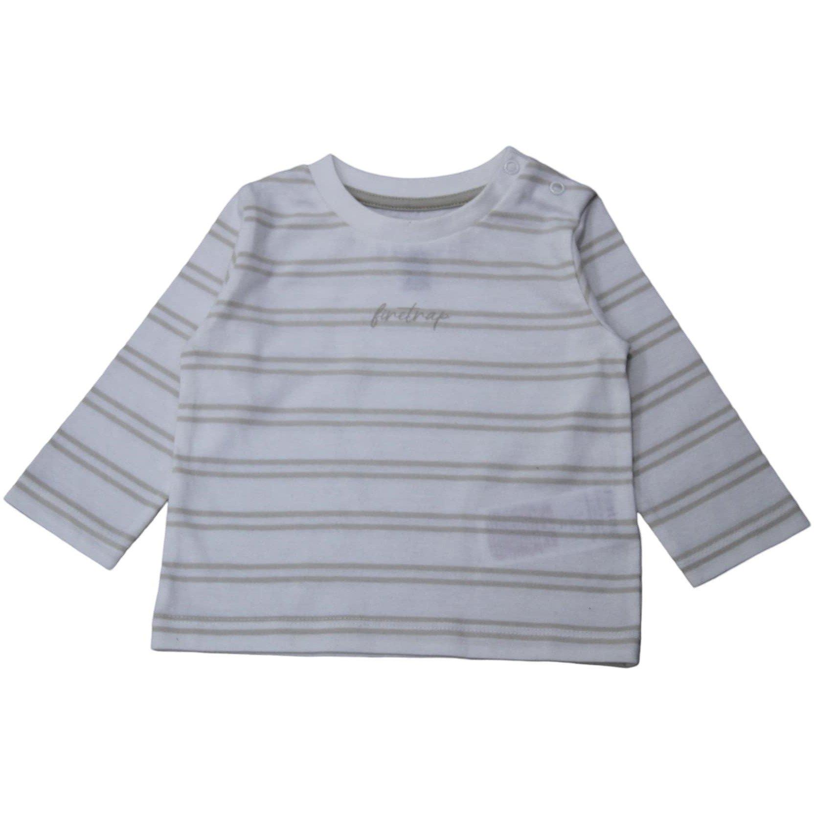 Firetrap Baby Boys Striped Long Sleeve Top And Corduroy Dungarees set