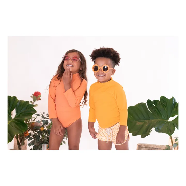 Ina Swim Short de Bain Mesa Rayé | Orange