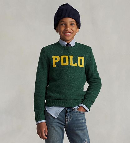 Polo Ralph Lauren Green - Wolle/Viskose - Forest m. Gelb