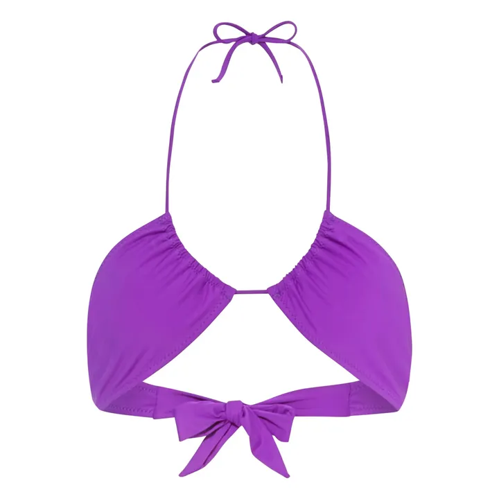 SMALLABLE BASICS Haut De Maillot De Bain Triangle Inversé | Violet