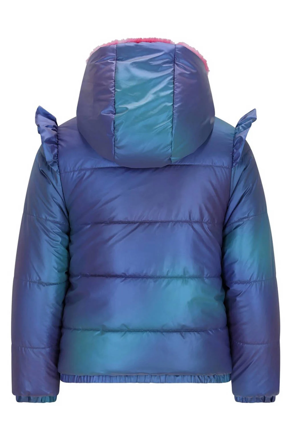 B.Nosy reversible imitatiebont jas blauw