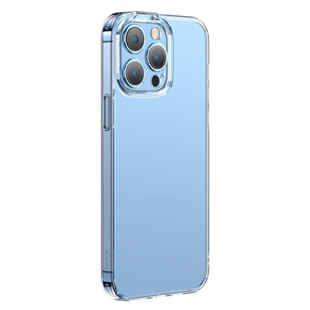 iPhone 14 Pro Max Hülle TPU Bumper Super-Keramikglas mit Kameraschutz   Display Panzerglas - Transparent