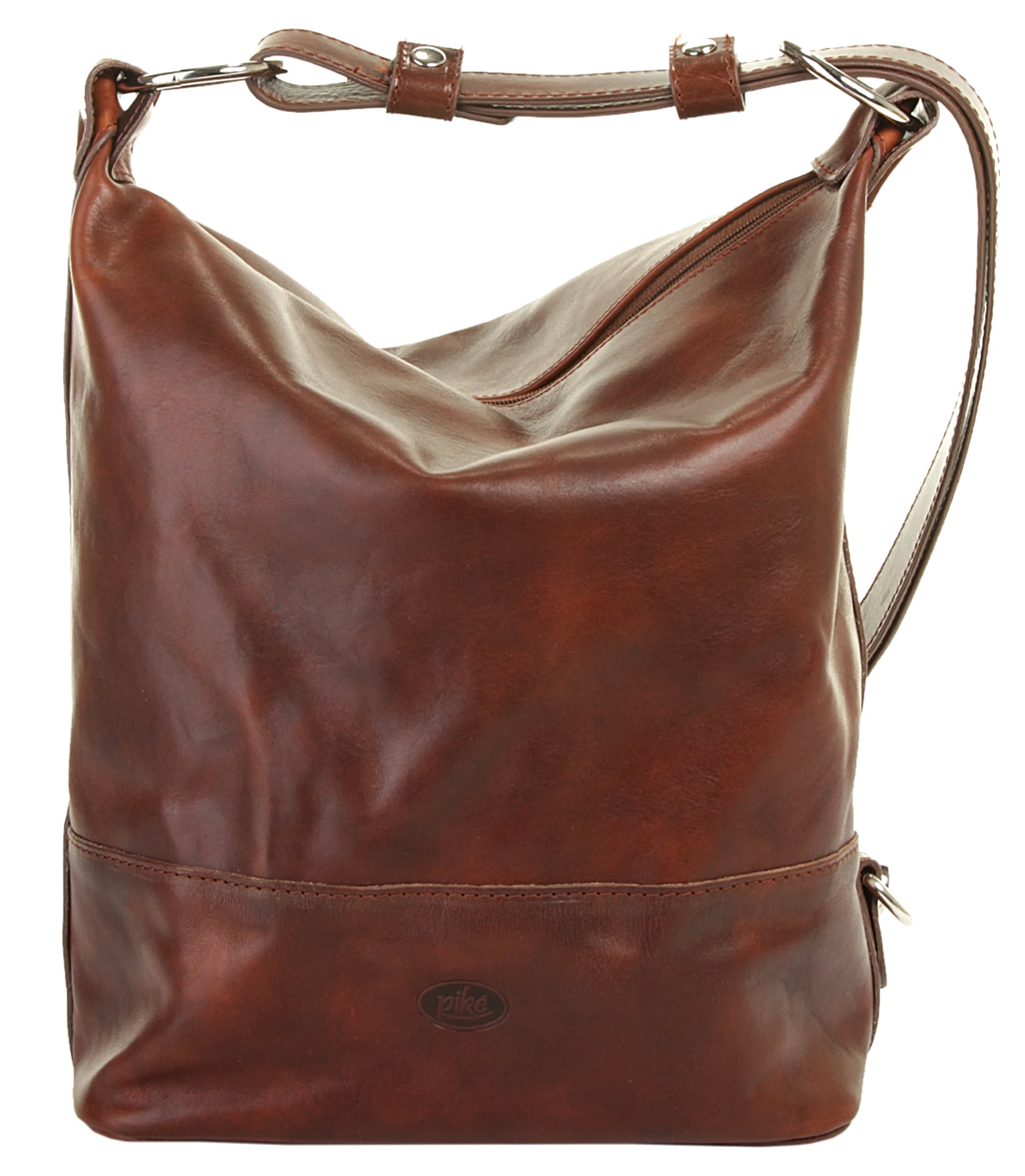 Piké Cityrucksack echt Leder, Made in Italy