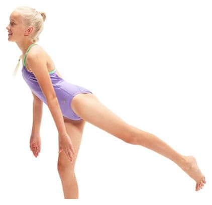 Maillot de Bain Enfant 1 Pièce Speedo Eco  Solid Lane Line Violet