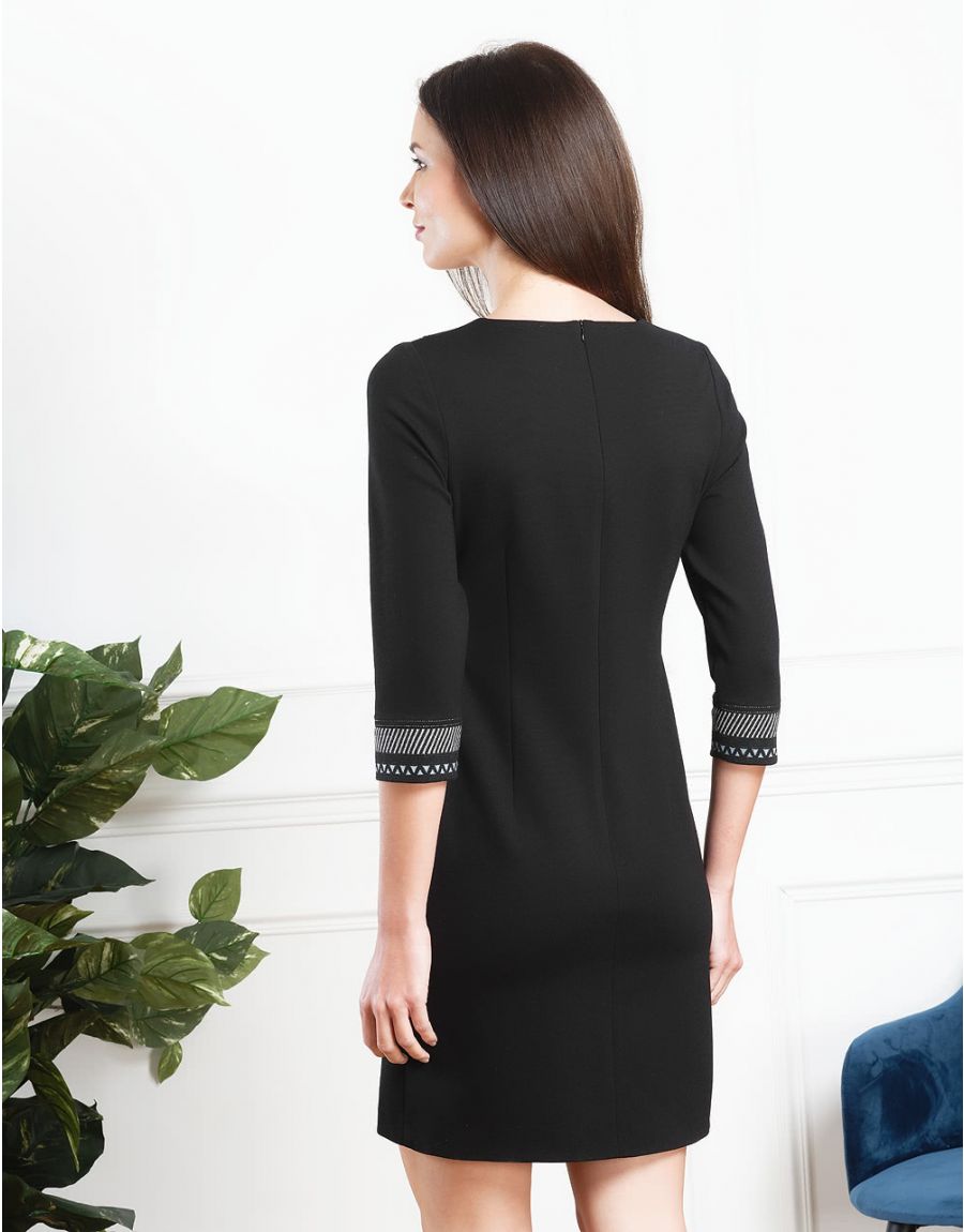 Robe jaquard et milano