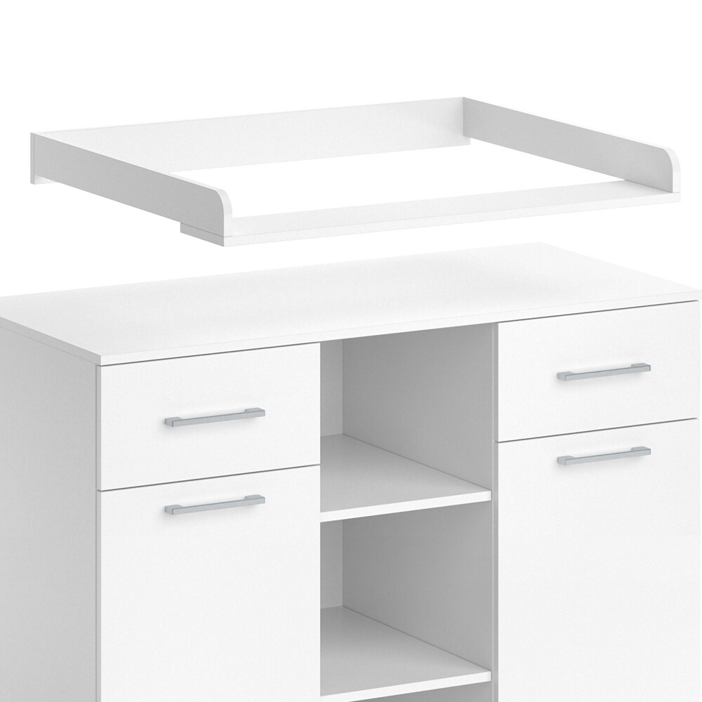Vicco Wickelkommode Wickeltisch Wickelregal Leonie mit Wickelaufsatz Babyregal