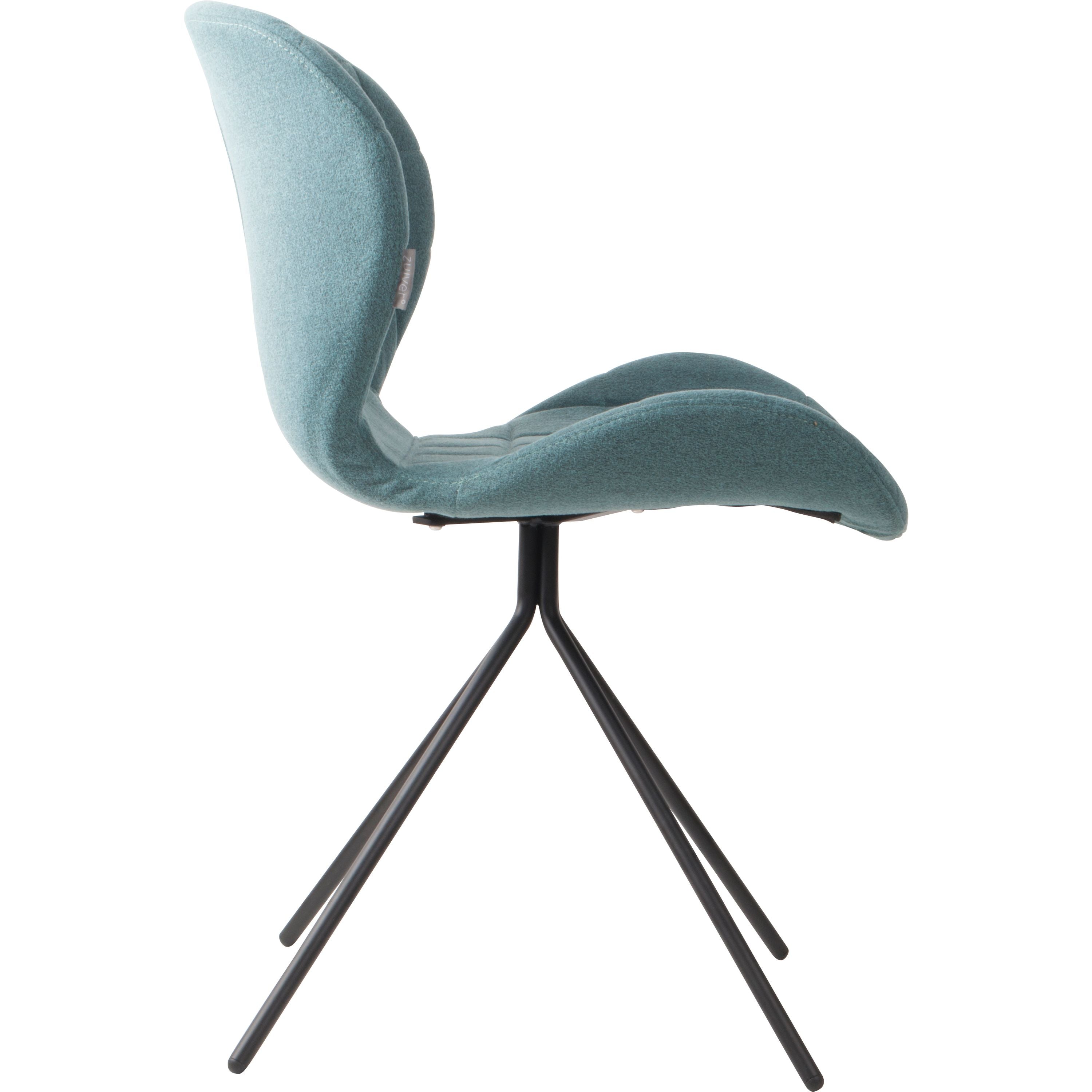 Zuiver OMG Eetkamerstoelen  Blauw - Set van 2