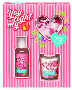 Source Balance Massage Olie met Kaars Geschenkset 1ST