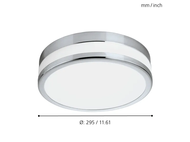 EGLO PALERMO LED LOFT 24W 2500LM Ø295 IP44 KROM