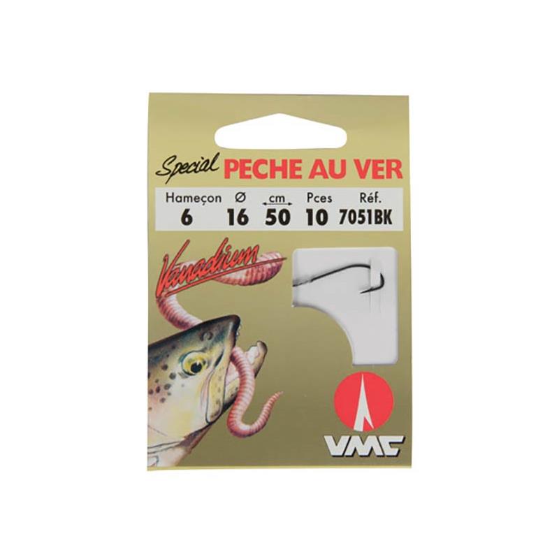 Hamecon Monte Truite Vmc Vanadium Peche Au Ver - Par 10