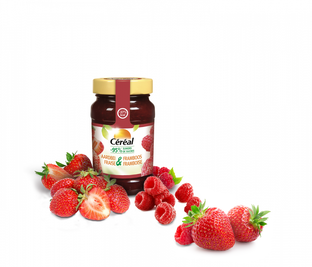 Cereal Confituur Aardbei & Framboos 270GR